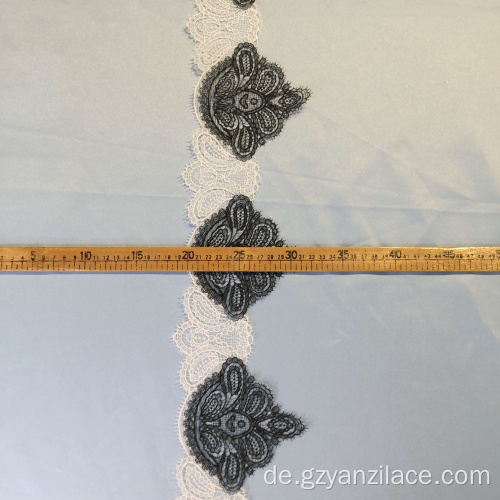 Schwarzer Rand Lace Ribbon Trim für Kleidung